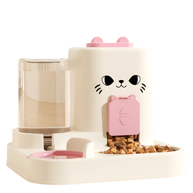 Lpt Ensemble Distributeur de Nourriture Automatique pour Chat et Fontaine à Eau — Gamelles, distributeurs et fontaines — photo 2