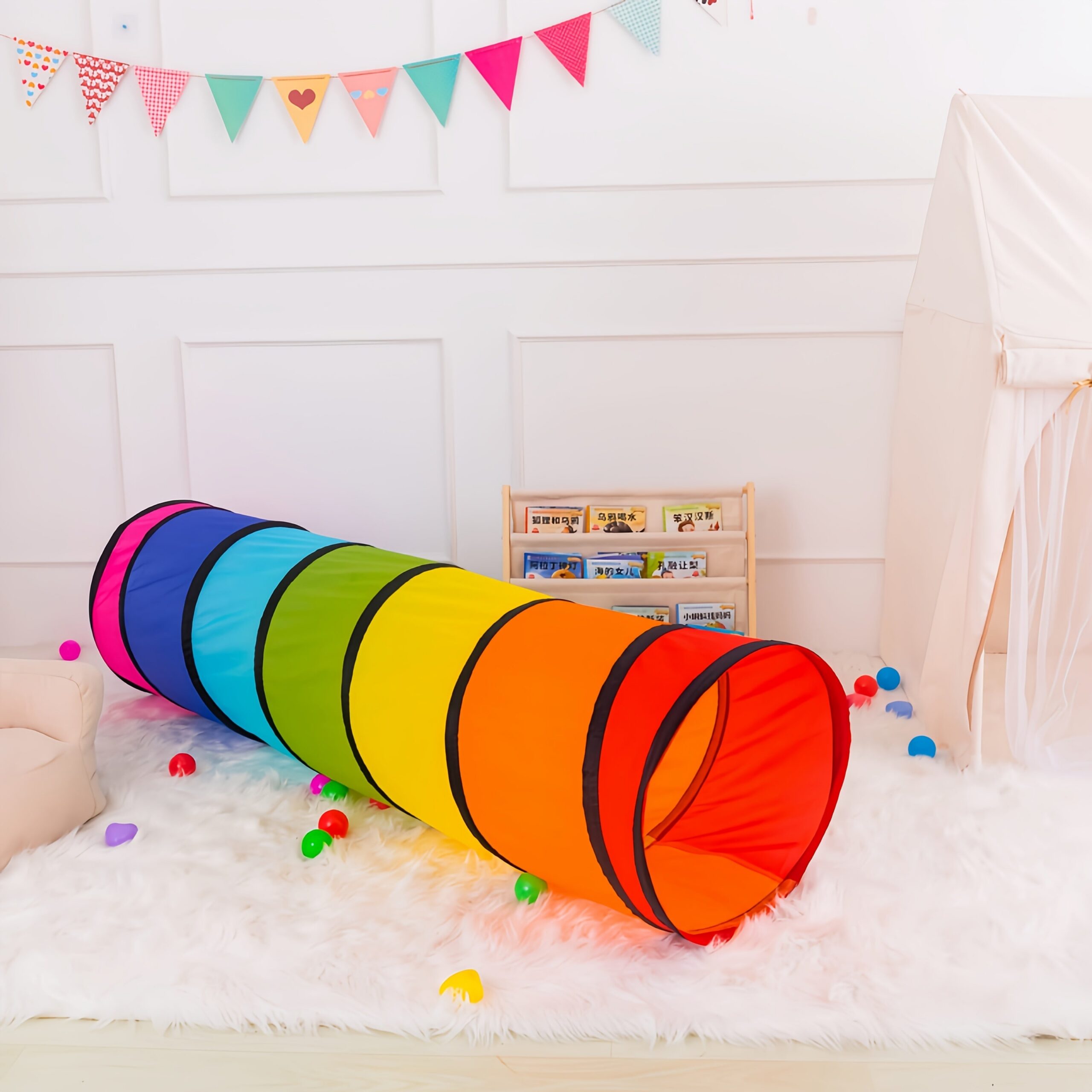 Tm Tente Tunnel d'escalade Pop-Up pour Animaux avec Jouets — photo 4