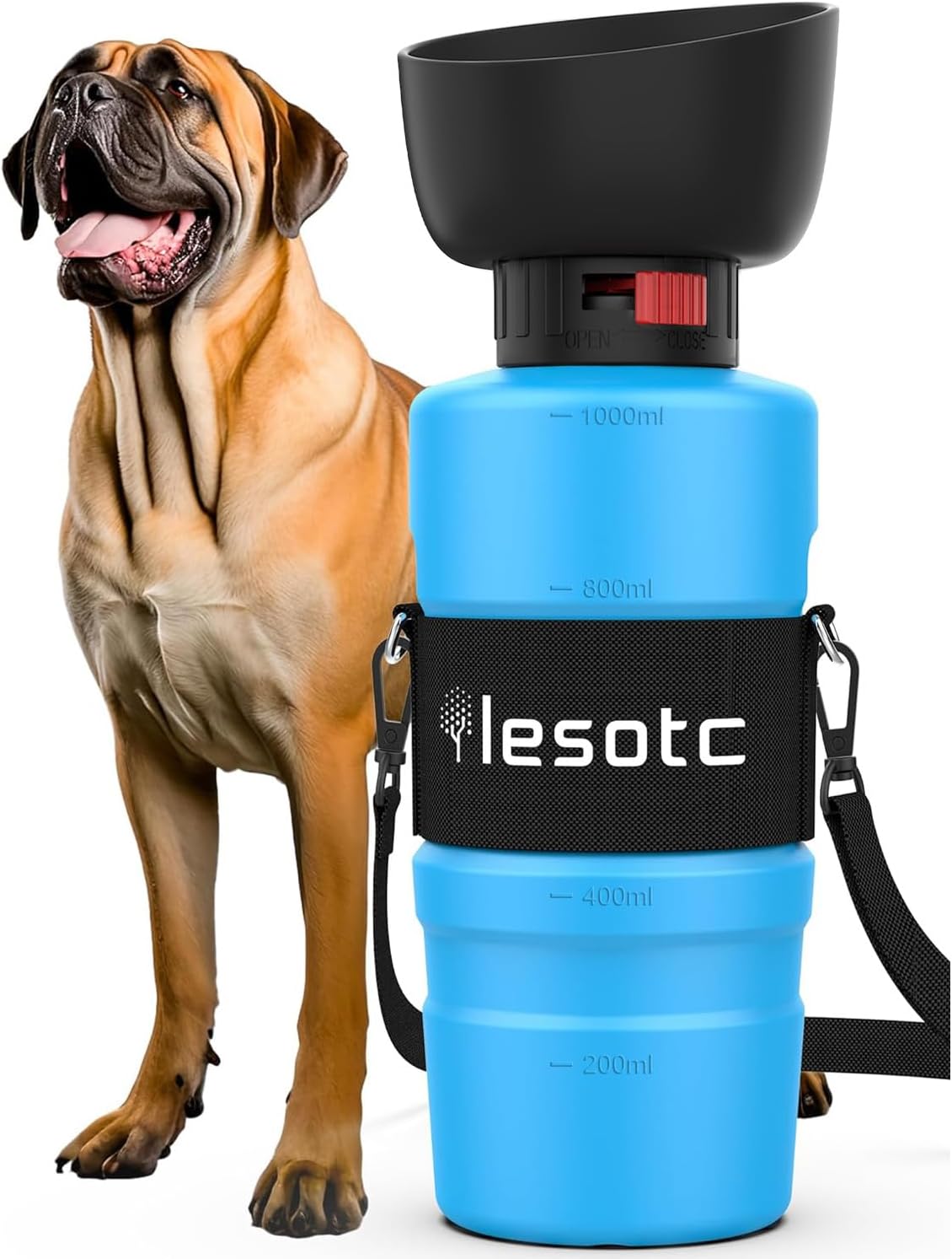 LESOTC Pet Products Bouteille d'eau portable pour chien 34oz Distributeur-3.5Gen — Gamelles, distributeurs et abreuvoirs — photo 5