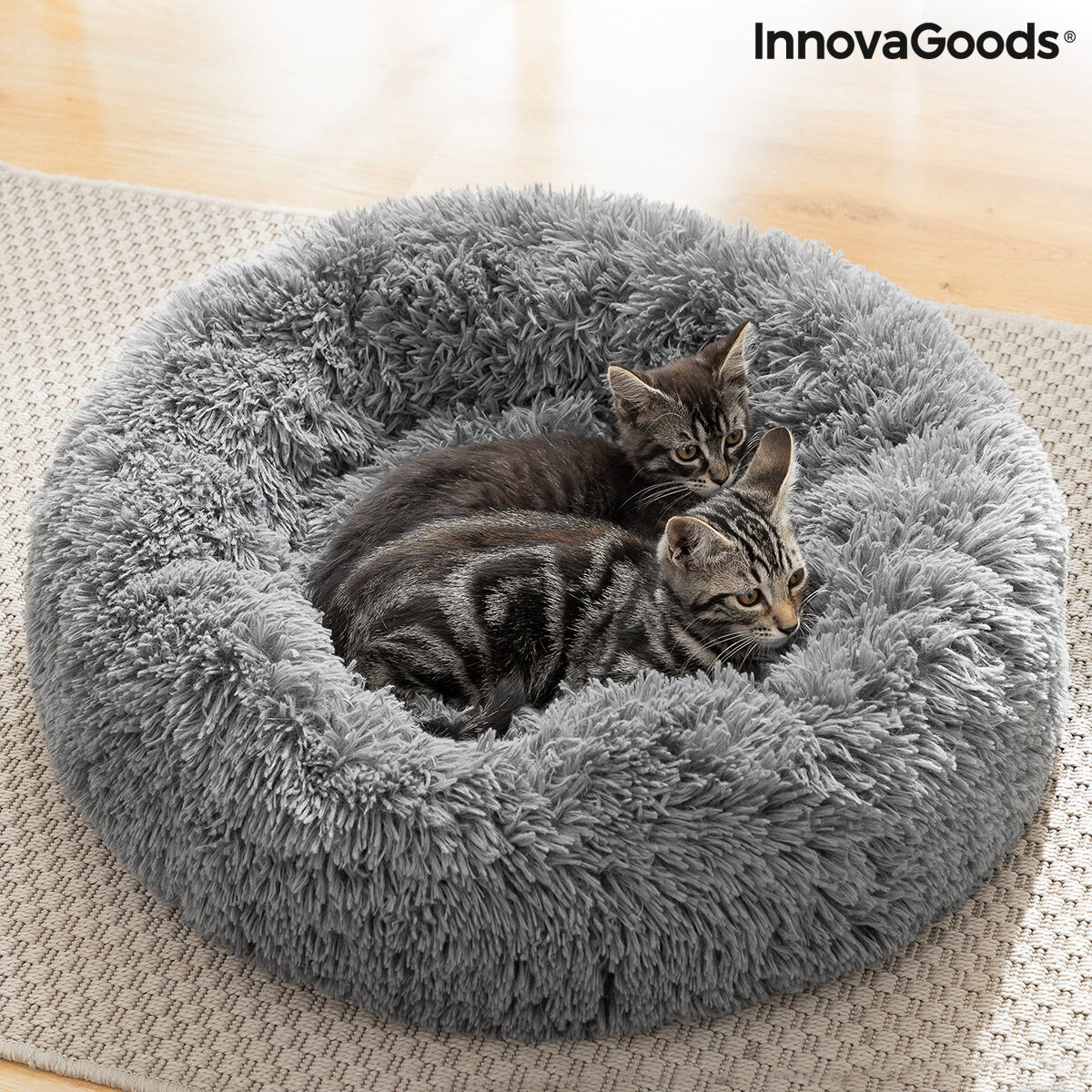 Couchage anti-stress pour animaux Bepess InnovaGoods Ø 60 cm — Paniers et caisses — photo 9