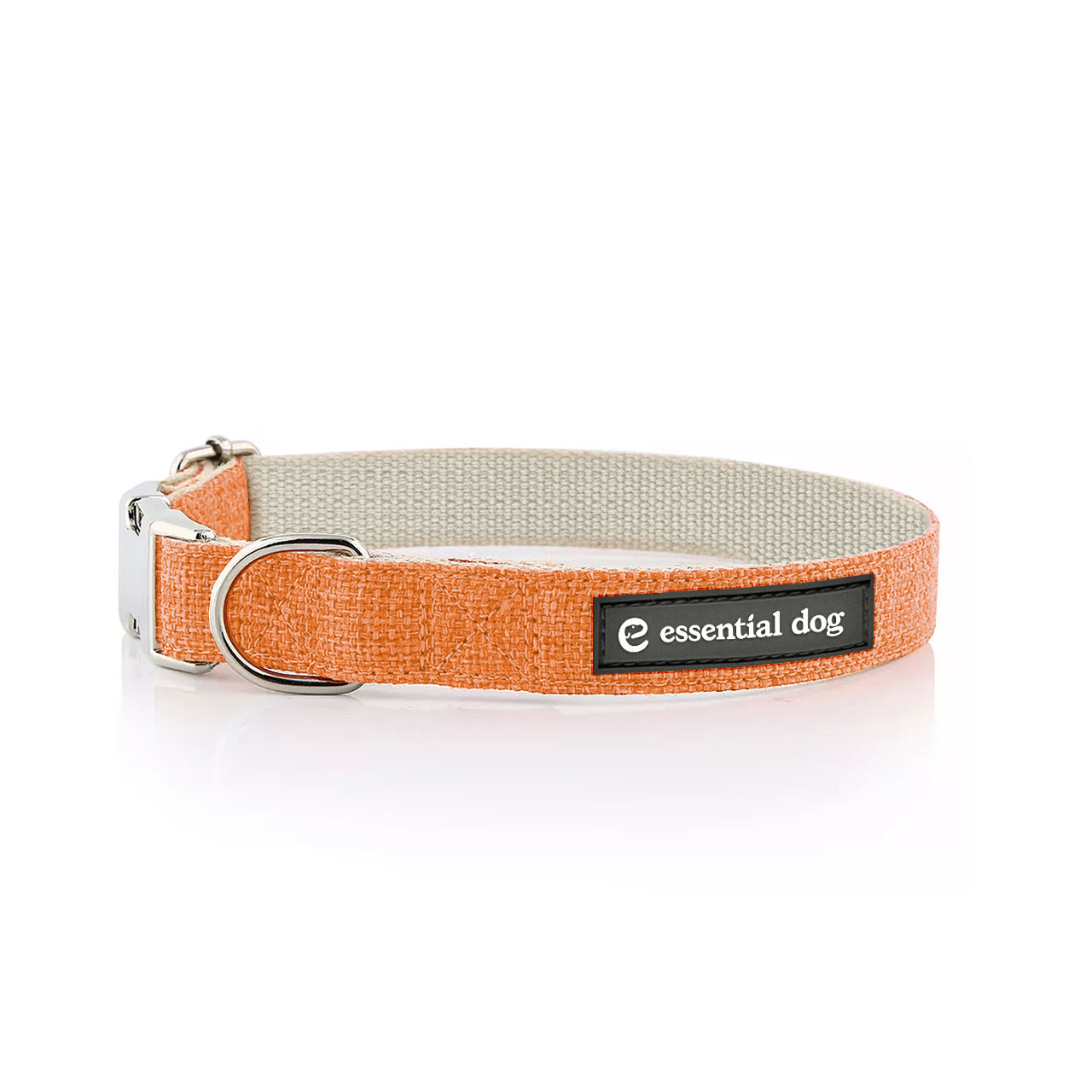 Essential Dog Collier pour chien en chanvre biologique et en coton - Orange Burst — photo 2