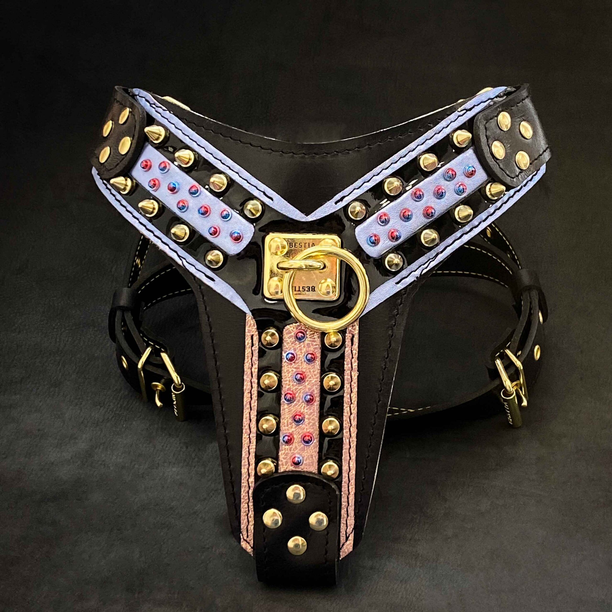 Bestia Collars Le harnais "Candy" Black — Colliers, laisses et harnais — photo 2