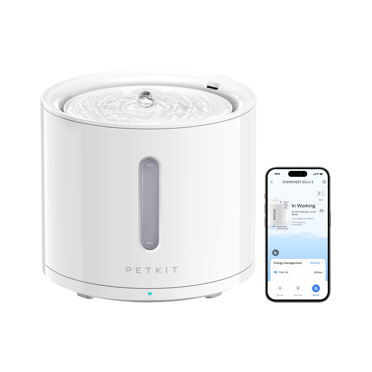 Petkit Europe Fontaine à eau pour animaux EverSweet Solo 2 — Gamelles, distributeurs et fontaines — photo 2