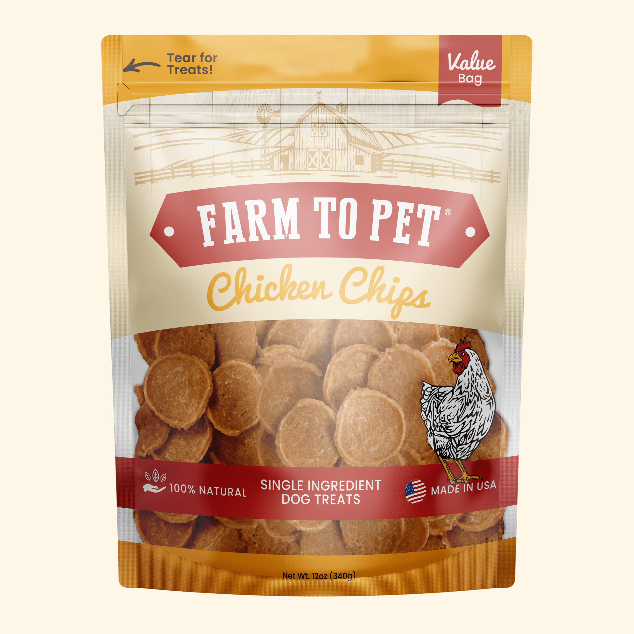 Farm To Pet Chips de poulet pour chiens | Friandises pour chien naturelles à ingrédient unique — photo 8