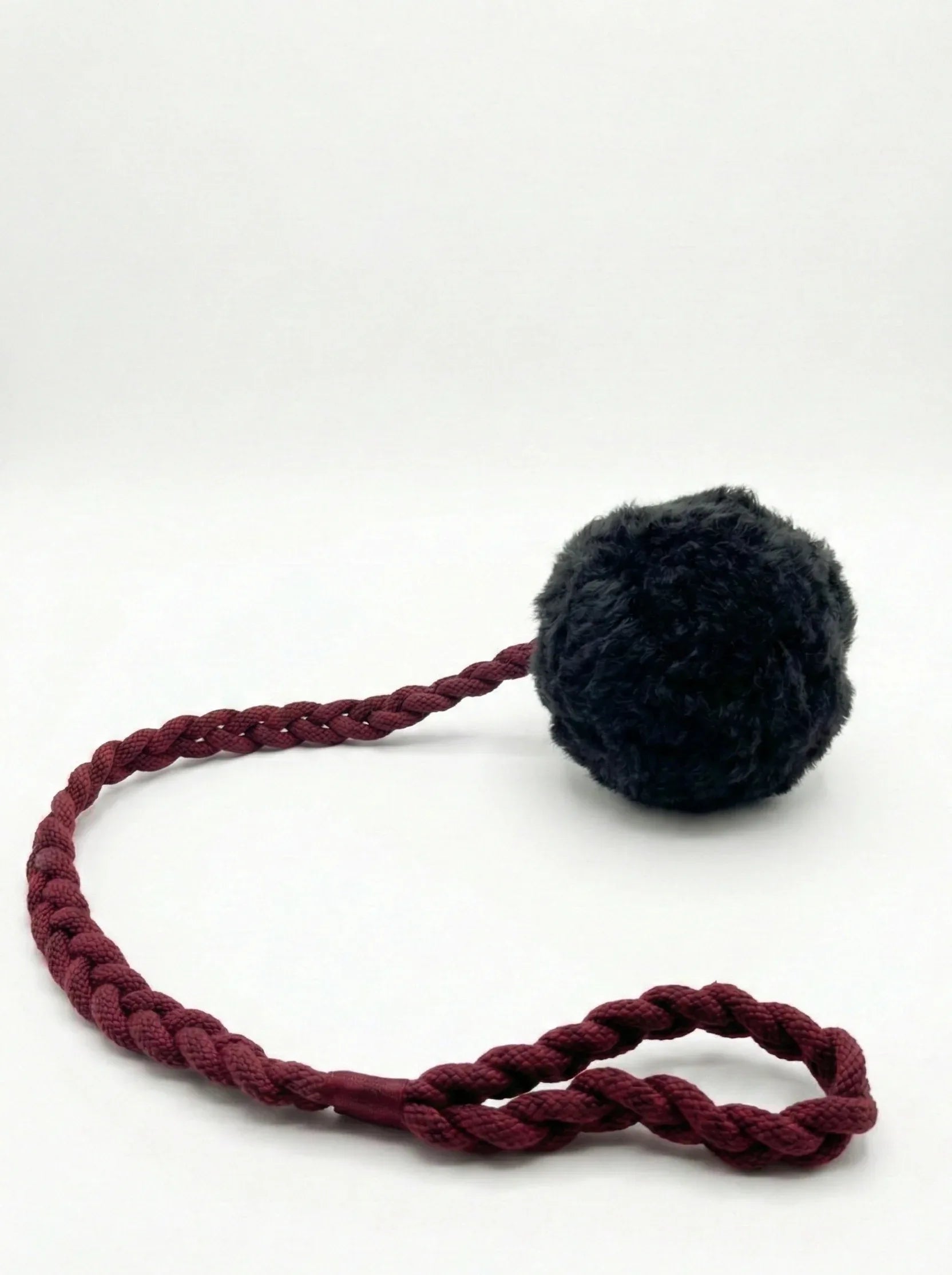 MellowConceptStore Jouet à tirer pompon en laine - Noir — photo 2