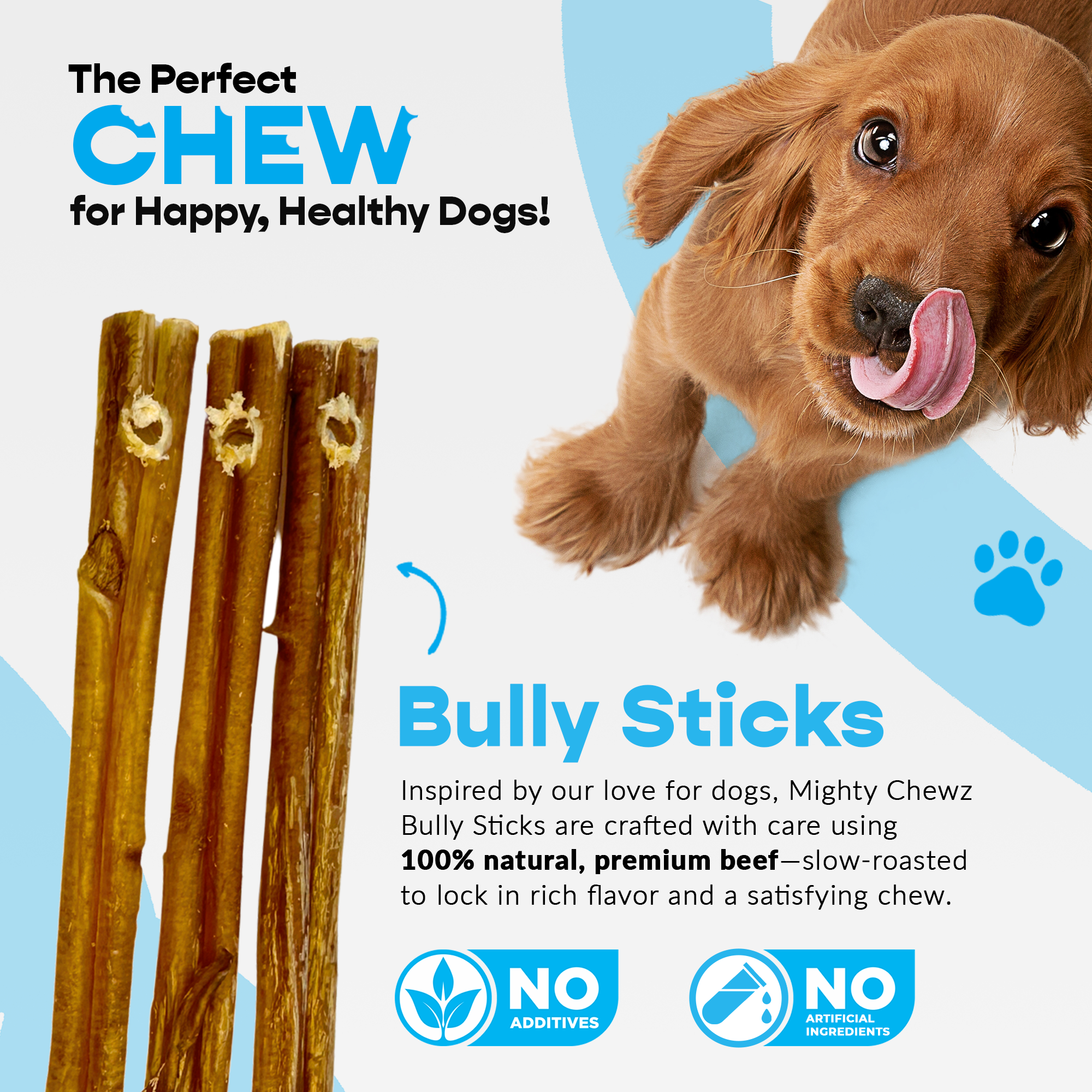 Classic Pet Chewz Sticks bully standard de 12" - Pack de recharge — Friandises et os à mâcher — photo 3