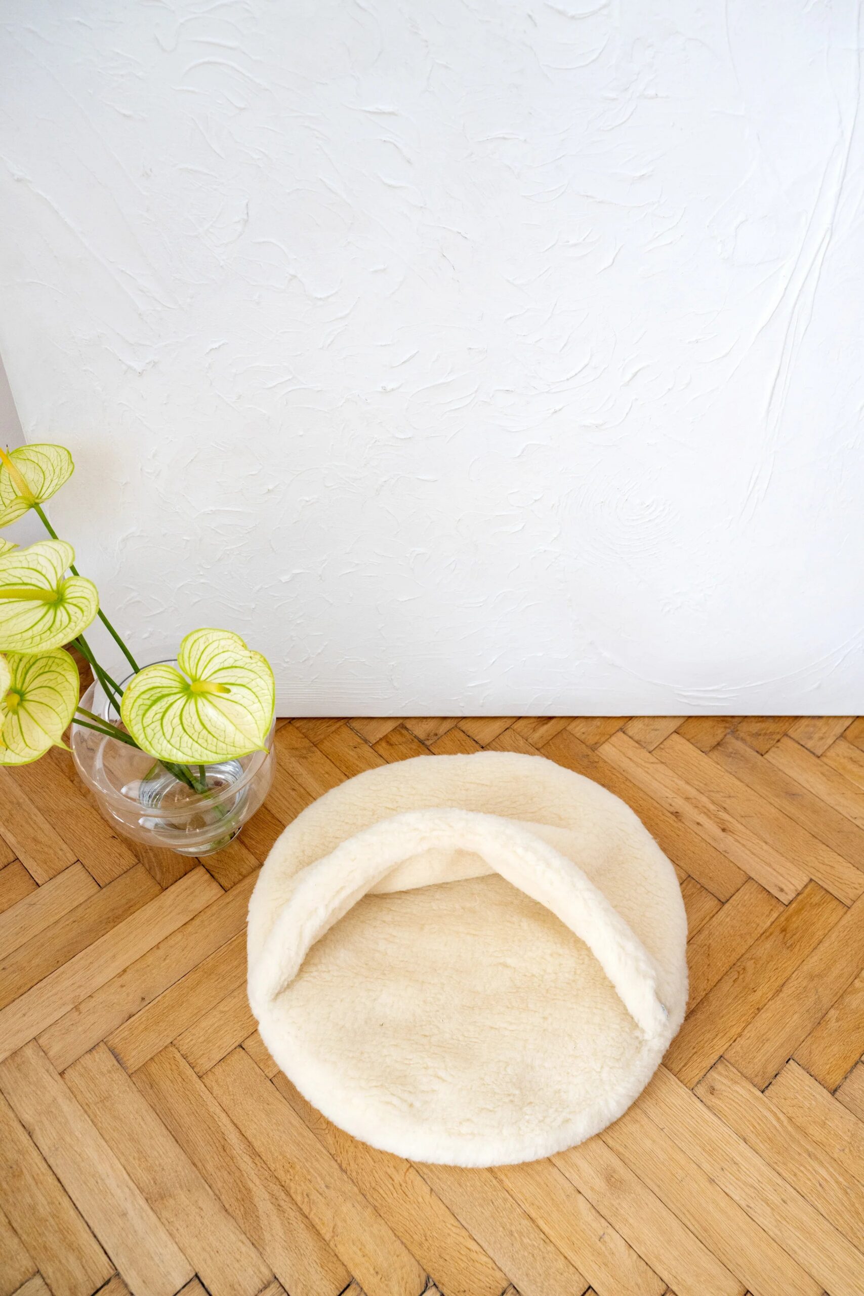 Mellow Pet Store Grotte pour animaux en laine naturelle - Blanc — Arbres à chat et griffoirs — photo 6