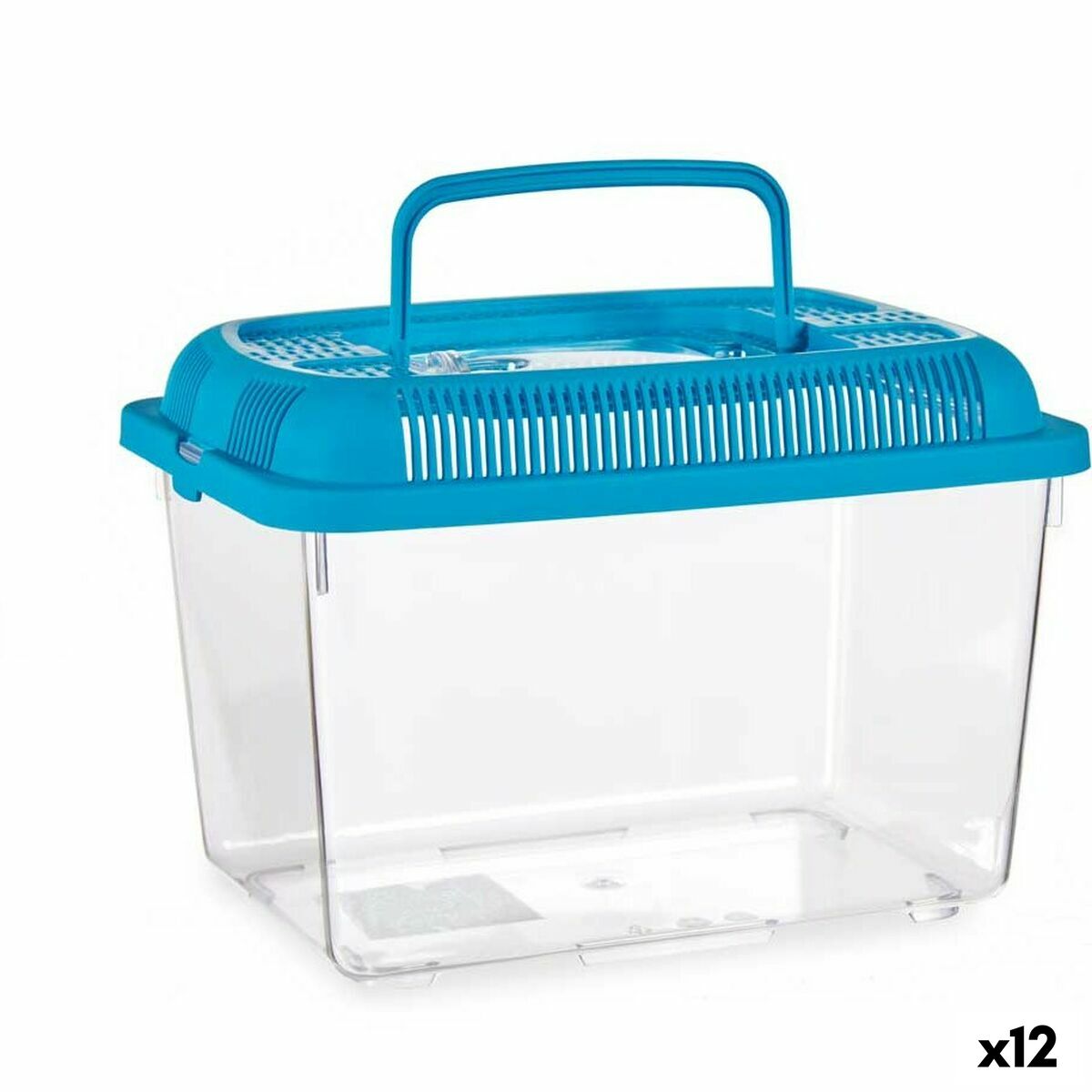 Aquarium Mascow Bleu Plastique 3 L 17 x 16 x 24 cm Avec poignée Moyenne (12 Unités) — photo 2