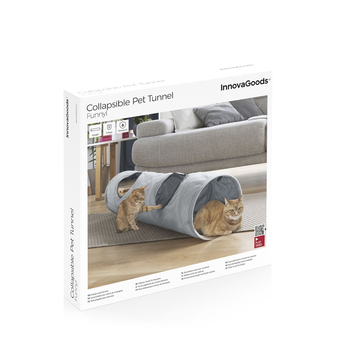 Tunnel pliable pour animaux Funnyl InnovaGoods — Jouets — photo 3