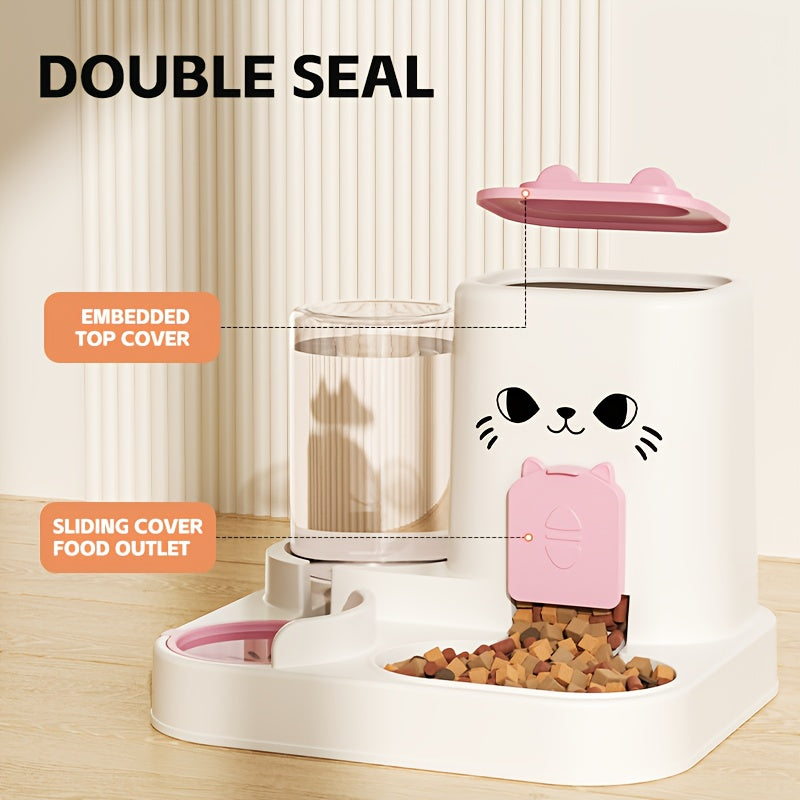 Lpt Ensemble Distributeur de Nourriture Automatique pour Chat et Fontaine à Eau — Gamelles, distributeurs et fontaines — photo 4