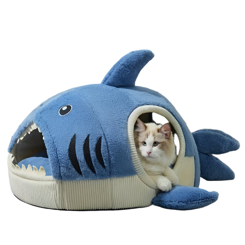 Tm Lit pour animaux en forme de requin douillet pour chats & chiens — Paniers et caisses — photo 2