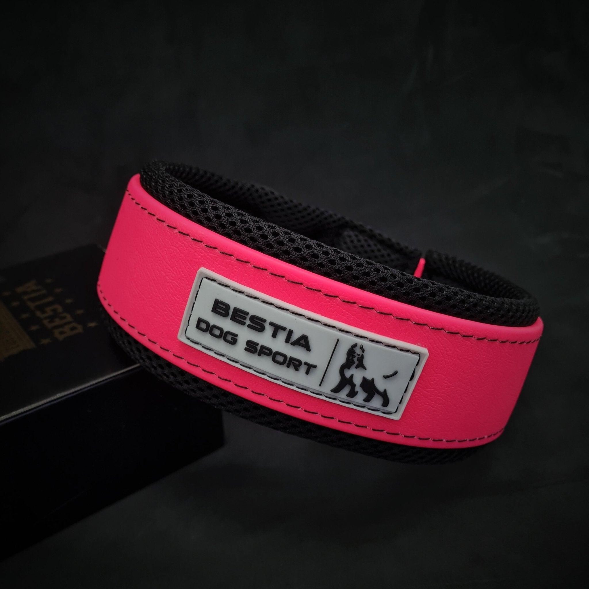 Collier Bestia dog sport rose néon — photo 3