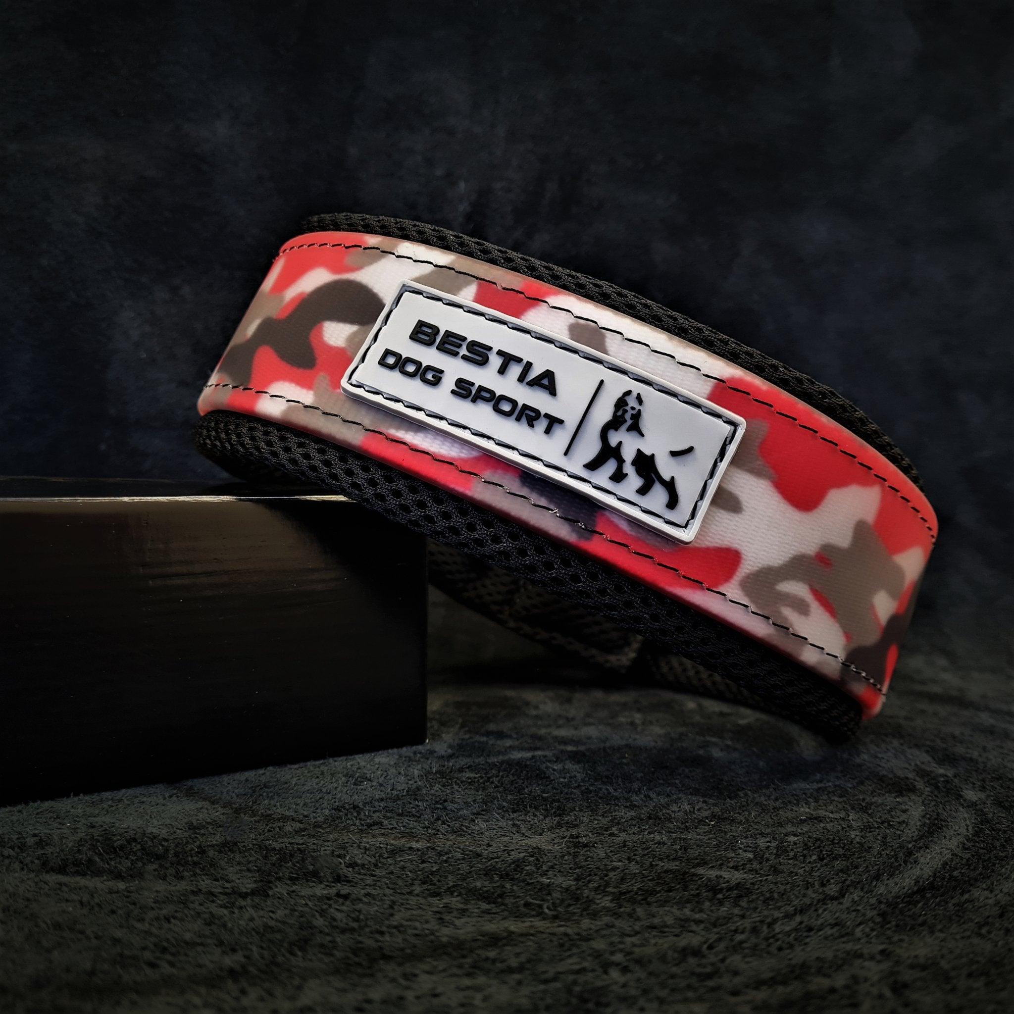 Collier Bestia dog sport rouge camo — photo 3