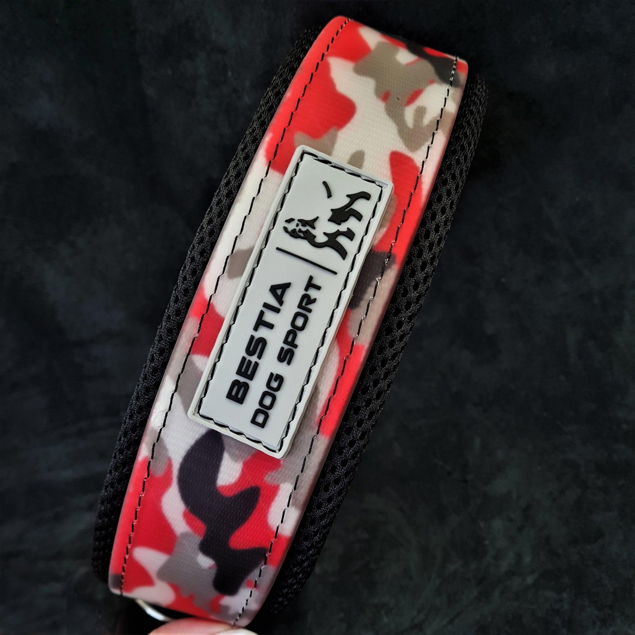 Collier Bestia dog sport rouge camo — photo 4