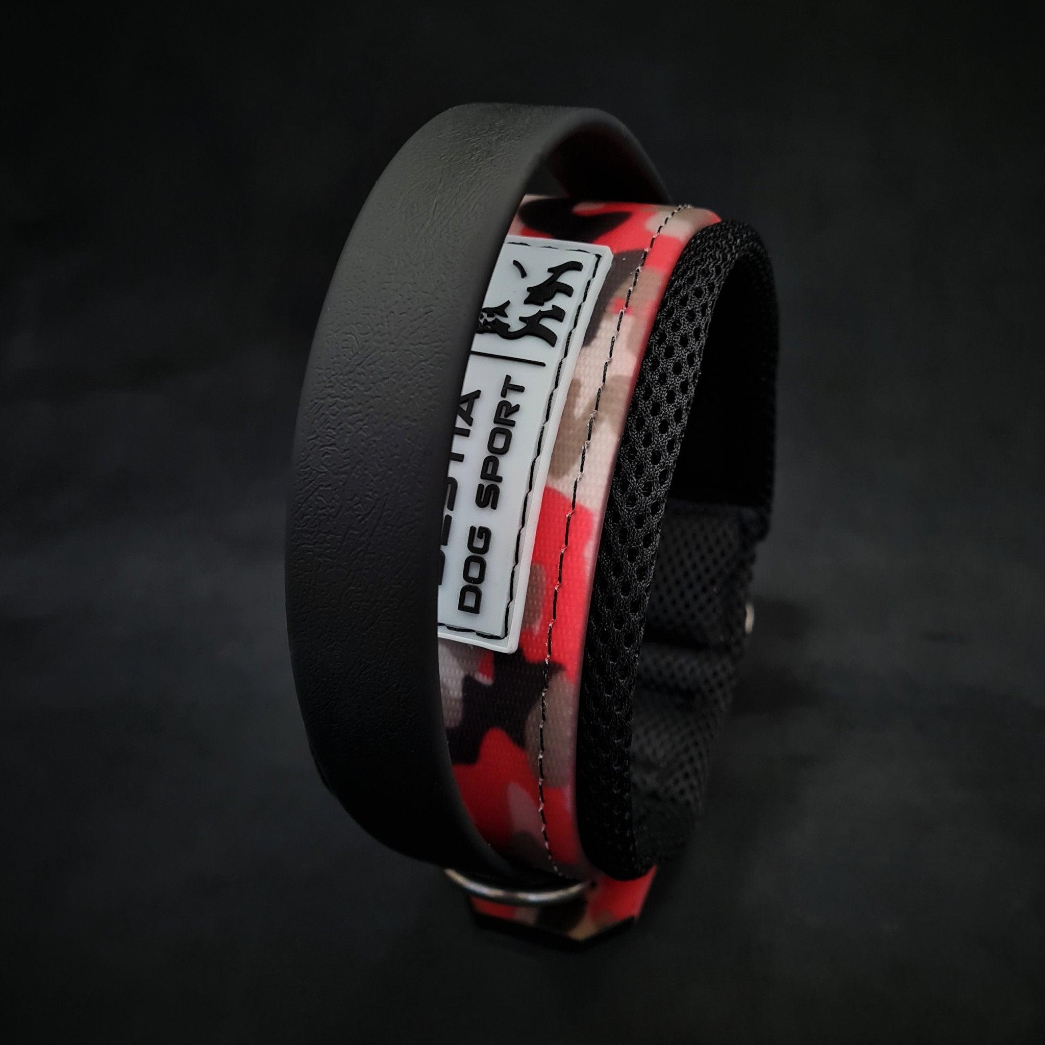 Bestia Dog Sport collier de poignée camo rouge — photo 3