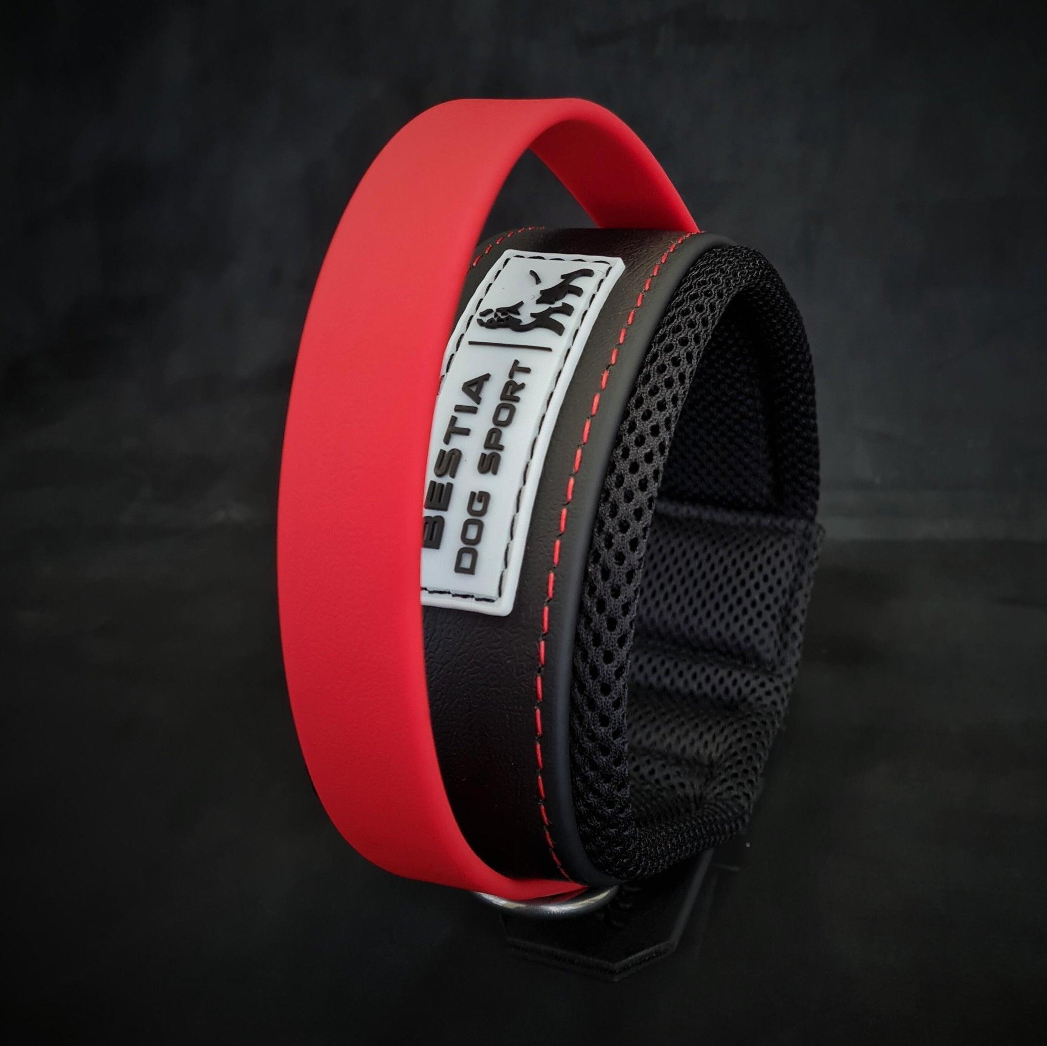 Collier Bestia Dog Sport avec poignée rouge — photo 3