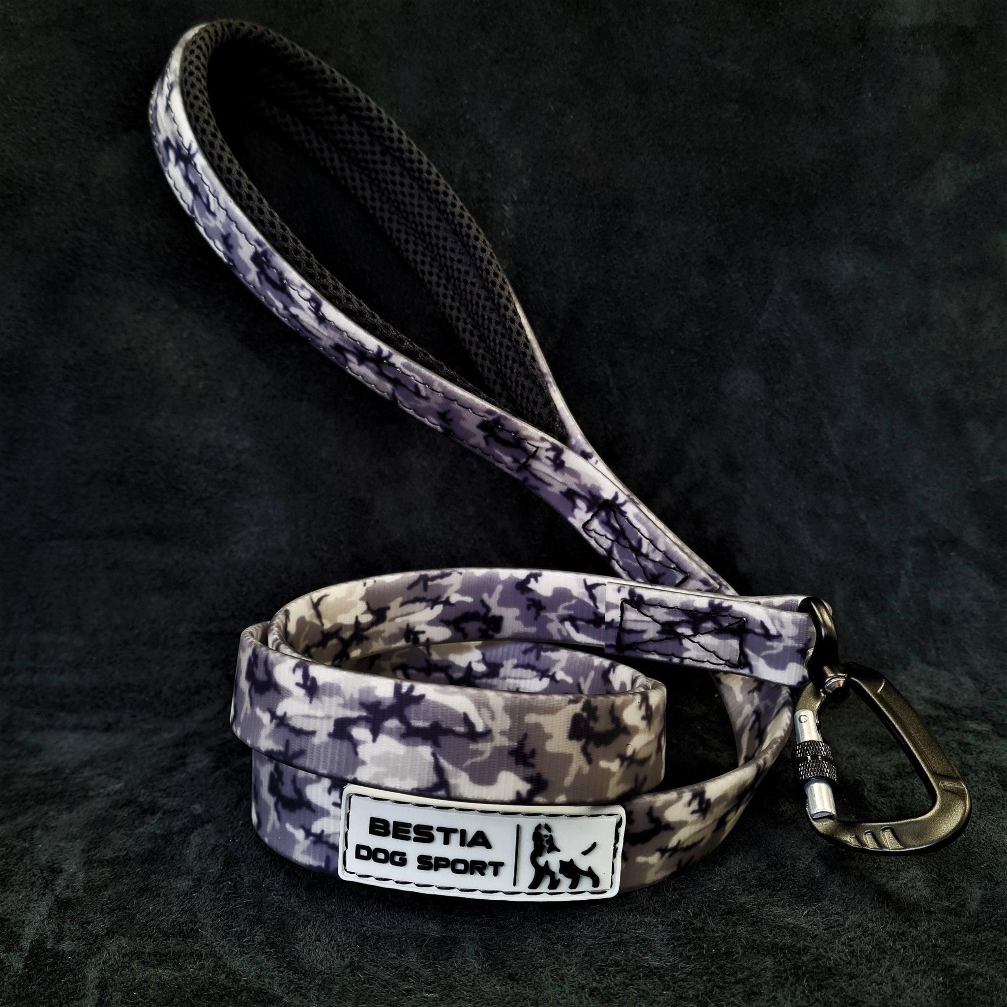 Laisse tactique Bestia Dog Sport camouflage gris — Colliers, laisses et harnais — photo 3