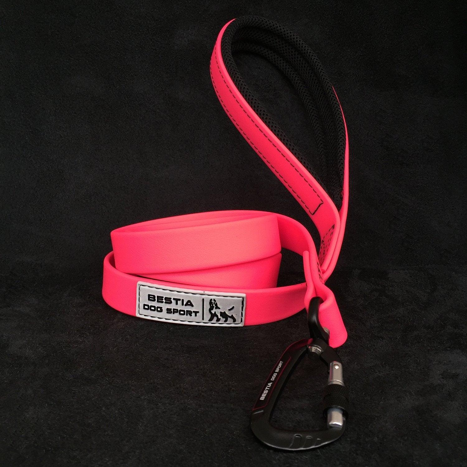 Laisse tactique Bestia Dog Sport rose néon — Colliers, laisses et harnais — photo 3