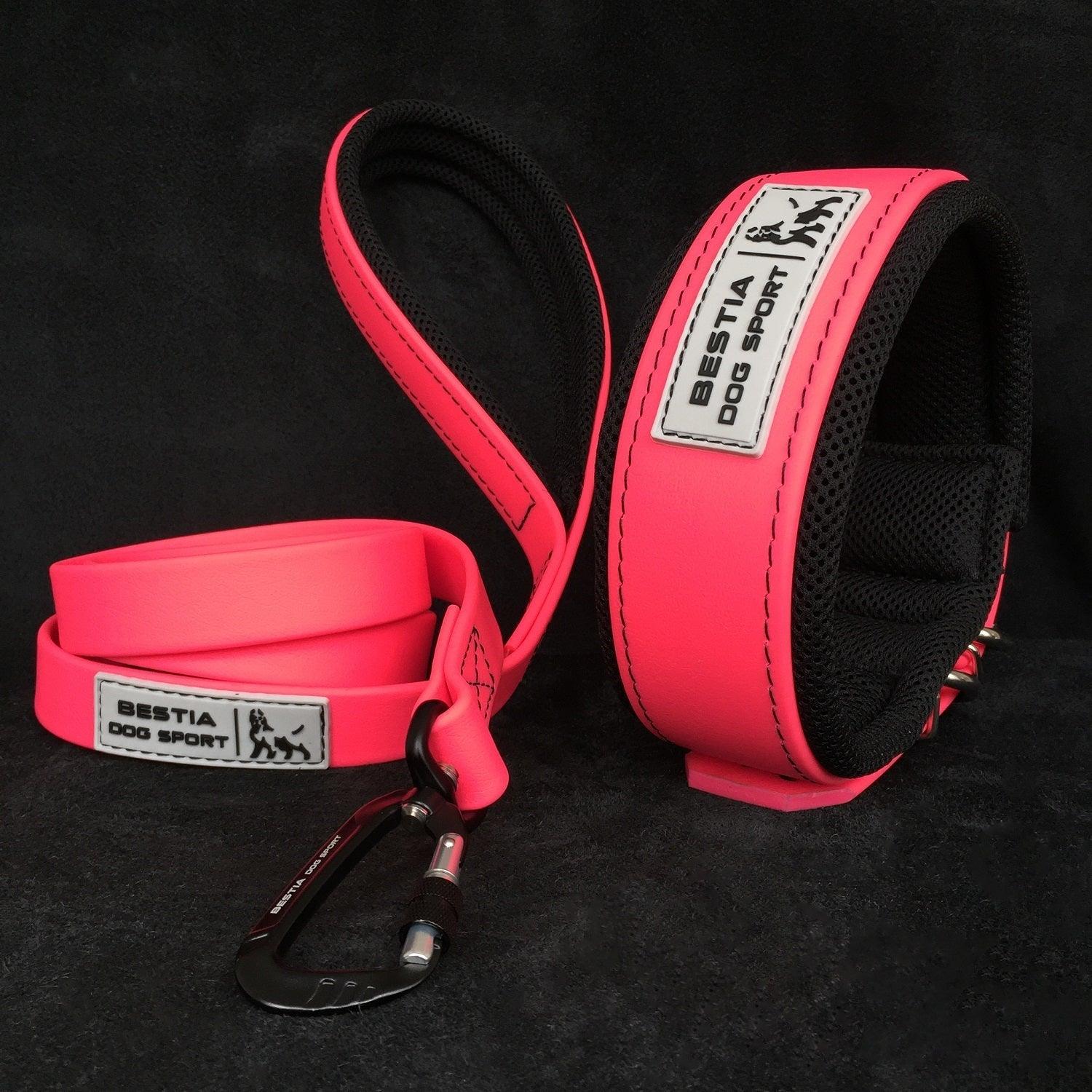Laisse tactique Bestia Dog Sport rose néon — Colliers, laisses et harnais — photo 4