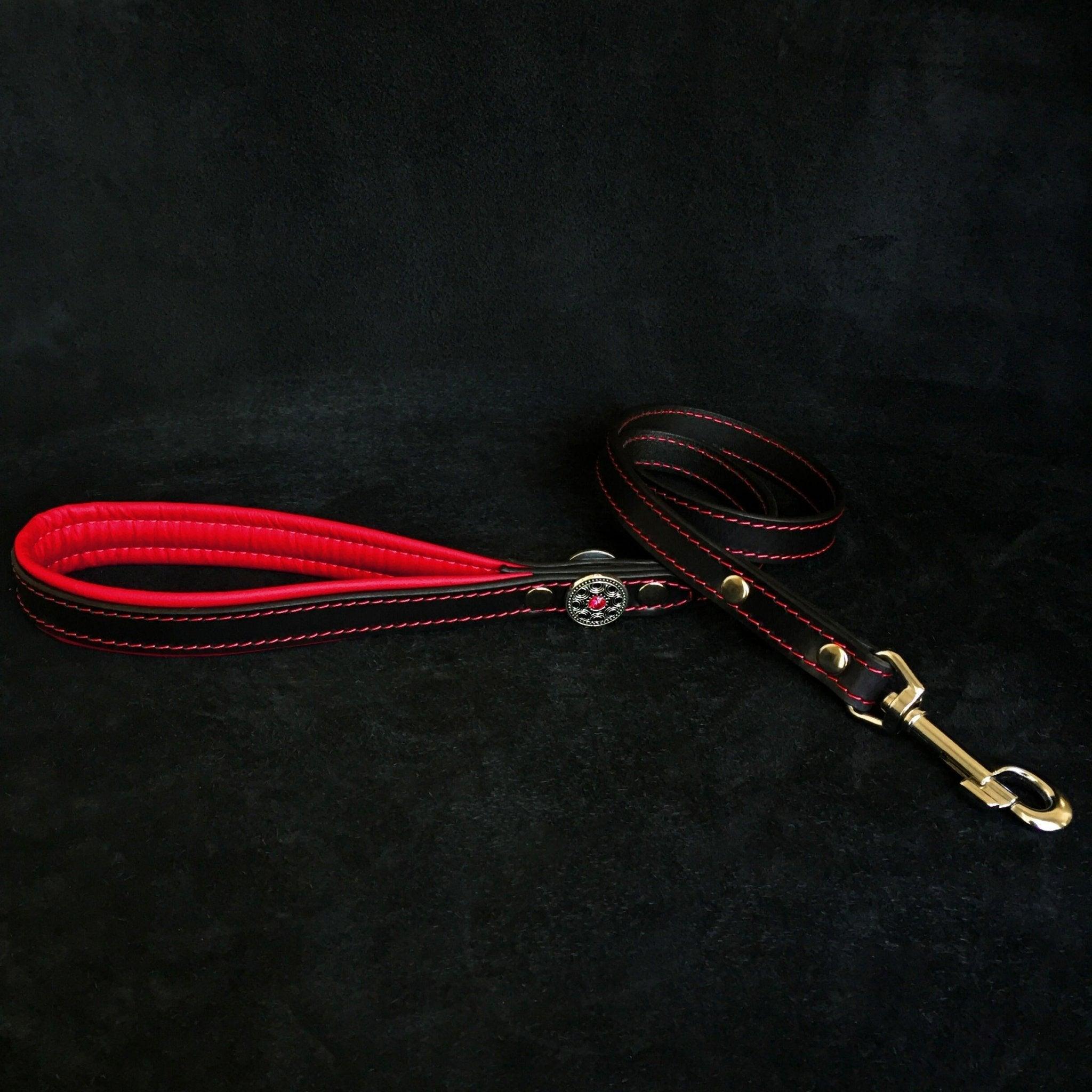 Bestia ''Bijou'' harness Black & Red for big dogs — Obroże, smycze i szelki — photo 2
