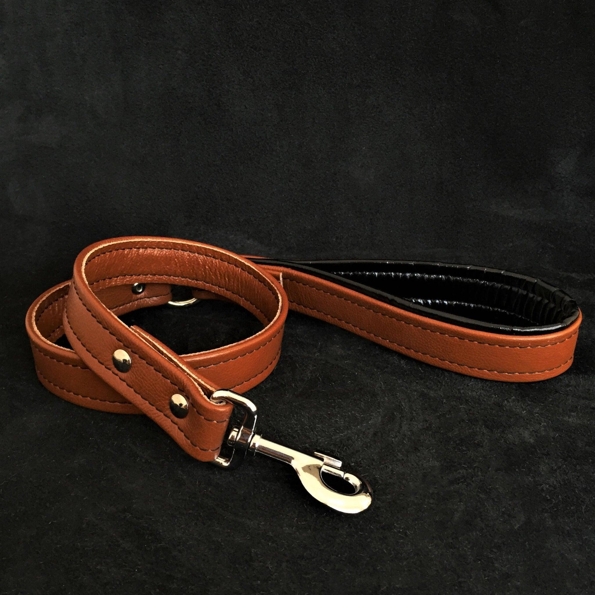Bestia Laisse douce en cuir marron pour chien — Colliers, laisses et harnais — photo 2