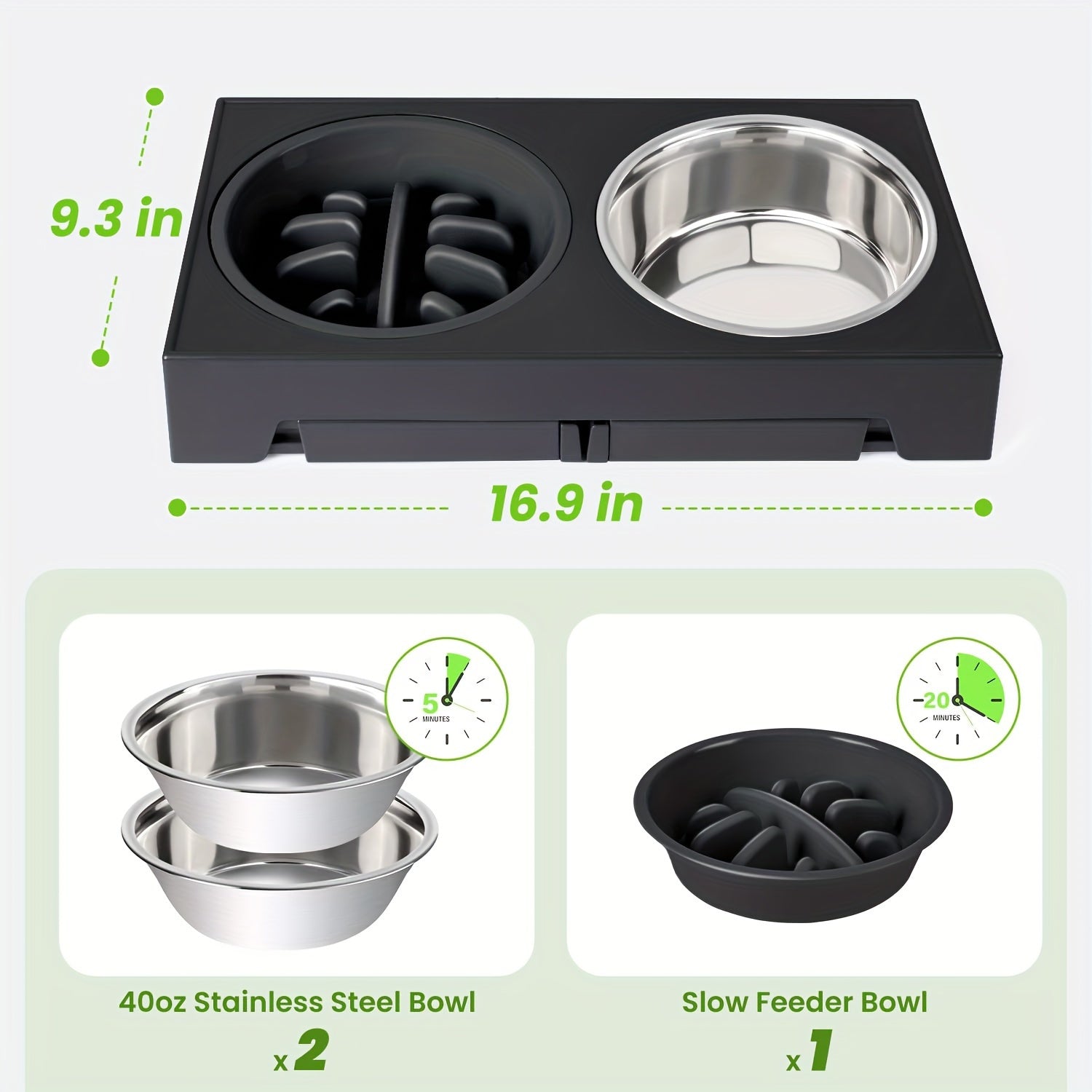 Tm Support de gamelle pour chien avec 3 gamelles — photo 6
