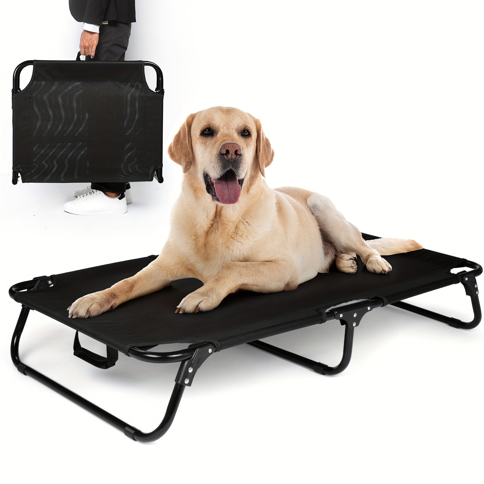 Tm Couchage pour chien rafraîchissant avec housse lavable et pliable — Paniers et caisses — photo 3