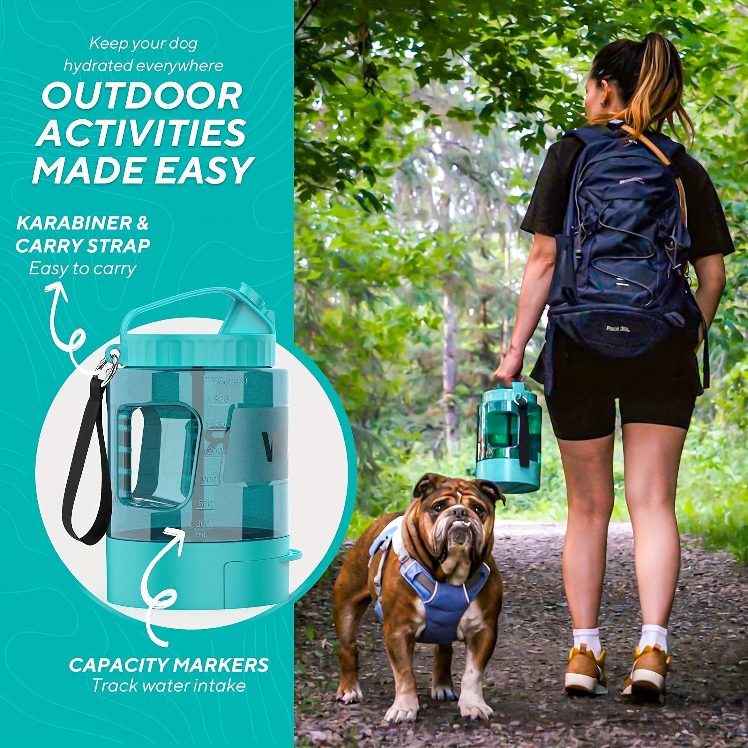 Tm Bouteille distributeur d'eau de voyage pour chien — Gamelles, distributeurs et abreuvoirs — photo 6