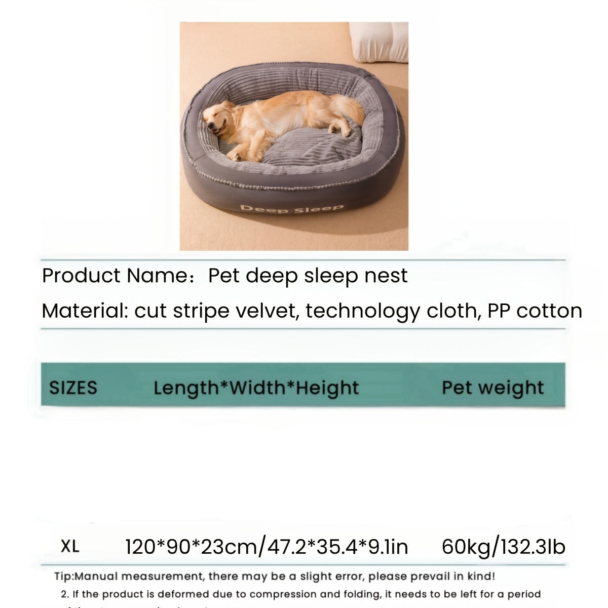 Tm Coussin pour couchage de chien doux, chaud et durable — Paniers et caisses — photo 5