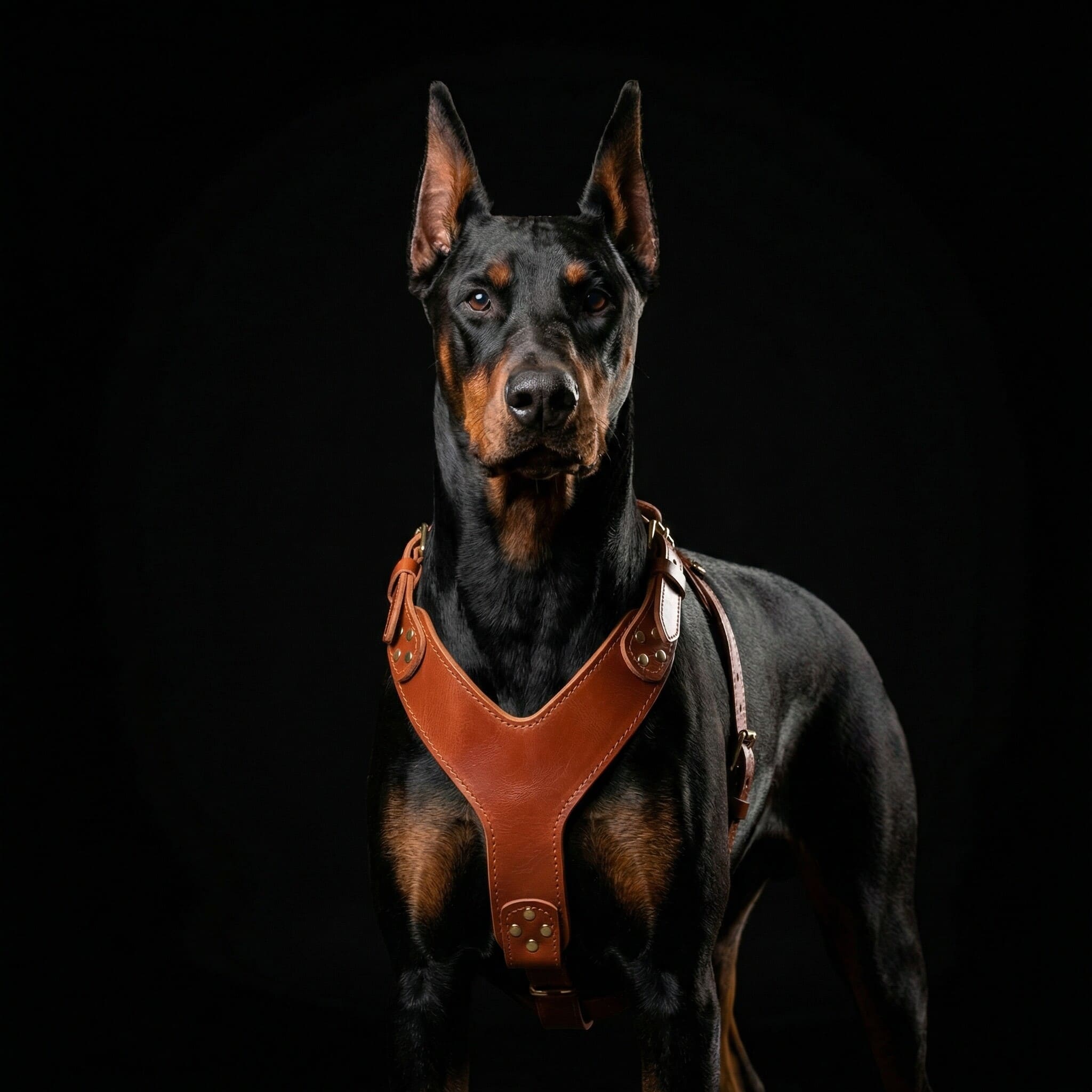 Bestia The ''Style'' harness Brown — Obroże, smycze i szelki — photo 2