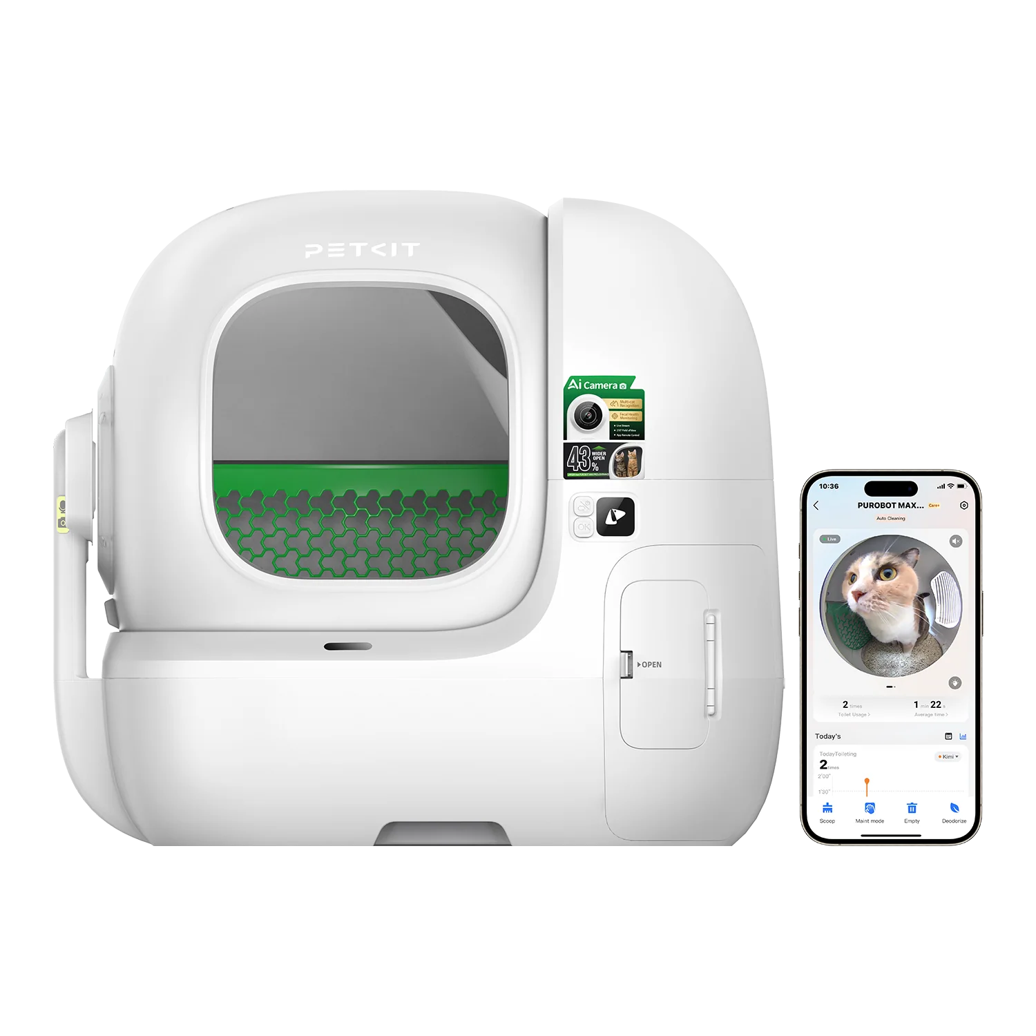 Petkit Europe Purobot Max Pro 2 Automatyczna kuweta dla kota — Żwirek i kuwety — photo 2