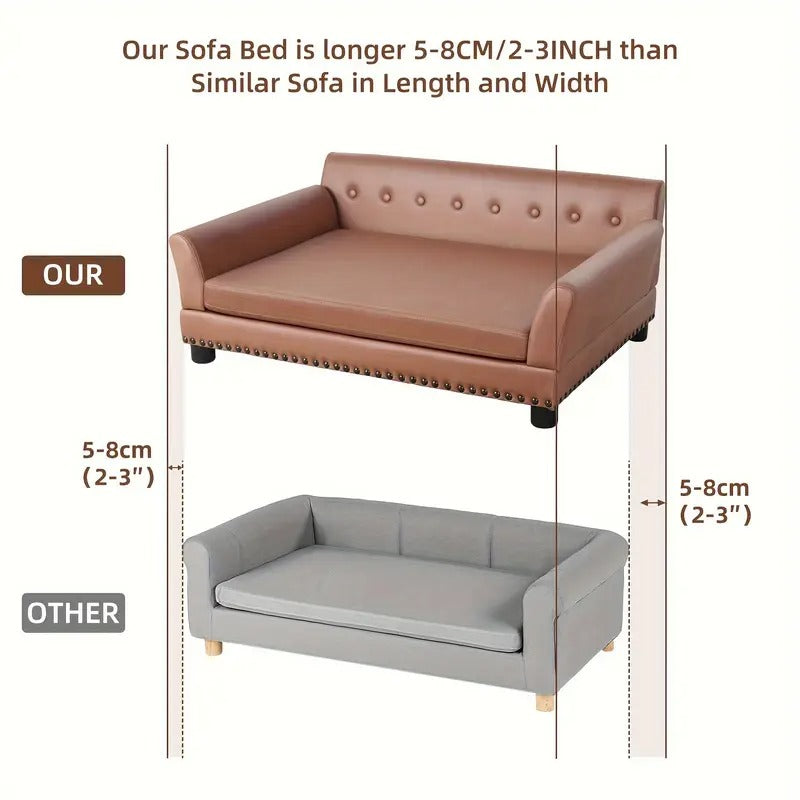 Oba Canapé Lounge en Cuir pour Grand Chien avec Coussin — Paniers et caisses — photo 3