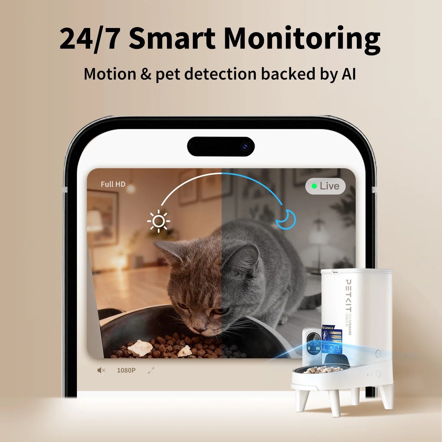 Petkit Europe YumShare Solo 2 Automatyczny karmnik z kamerą — Miski, karmniki i fontanny — photo 3