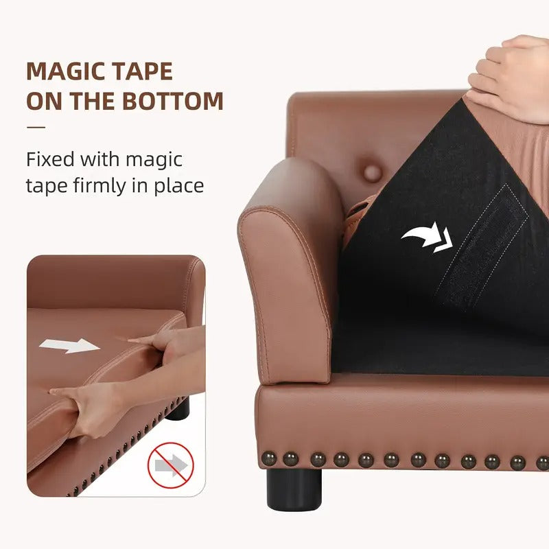 Oba Canapé Lounge en Cuir pour Grand Chien avec Coussin — Paniers et caisses — photo 5