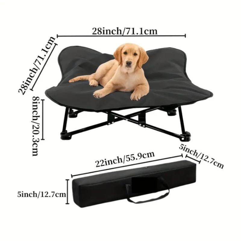 Tm Lit surélevé portable pour chien pour tous les chiens — Paniers et caisses — photo 6