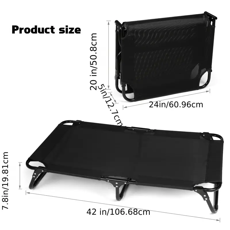 Tm Couchage pour chien rafraîchissant avec housse lavable et pliable — Paniers et caisses — photo 4