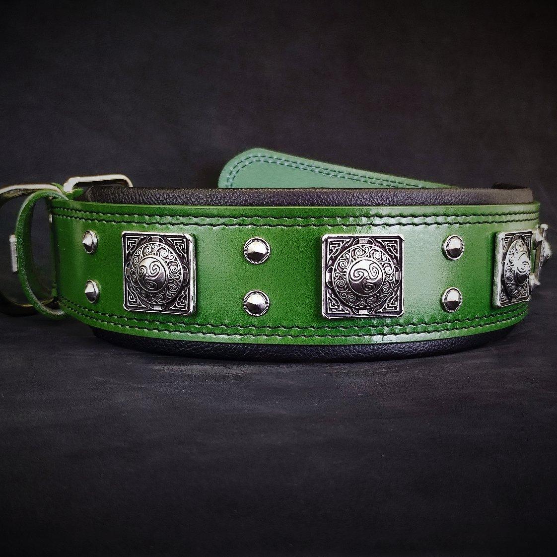 Bestia Le collier "Eros" 2.5 inch de large Vert — photo 2