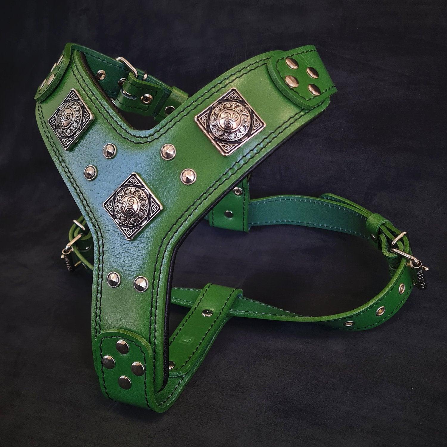 Bestia Le harnais "Eros" GREEN — Colliers, laisses et harnais — photo 2