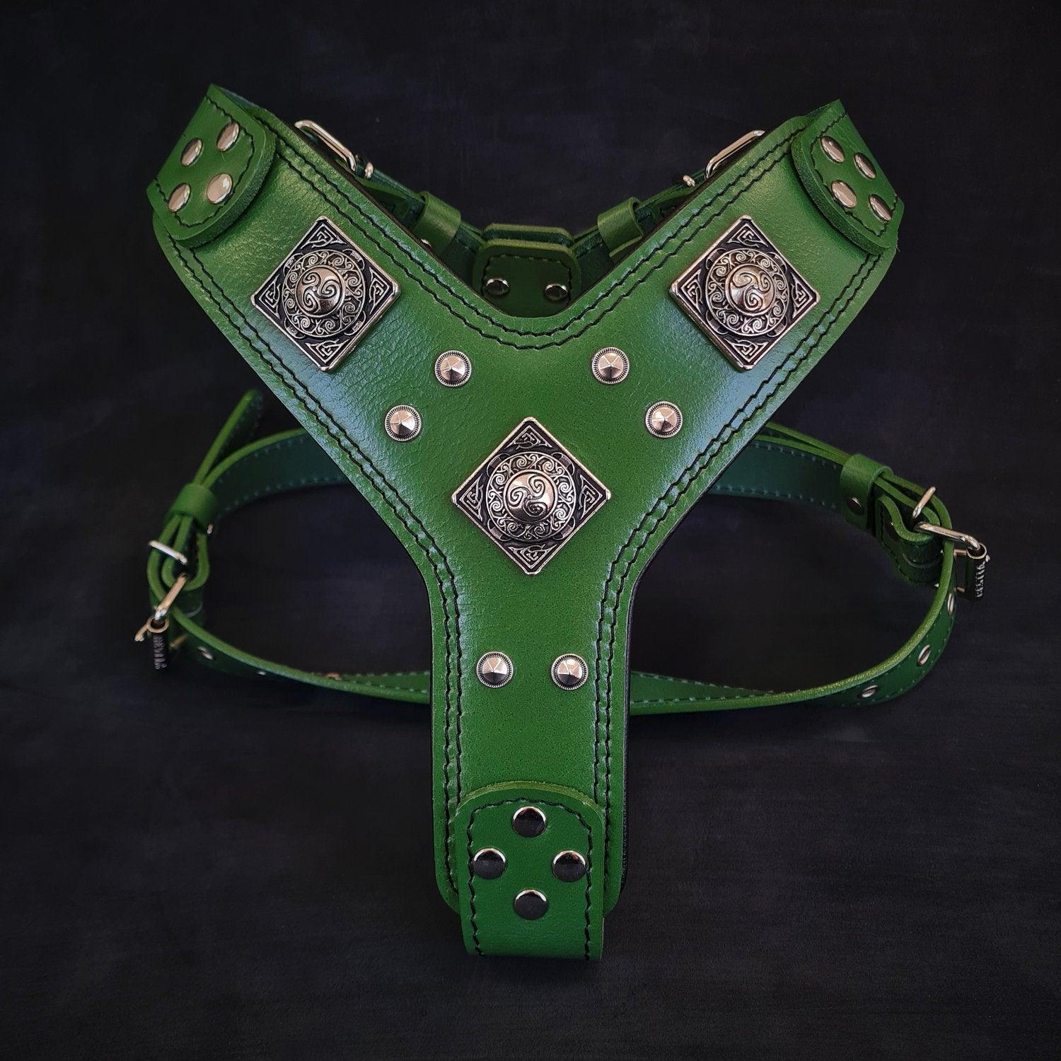 Bestia Le harnais "Eros" GREEN — Colliers, laisses et harnais — photo 3