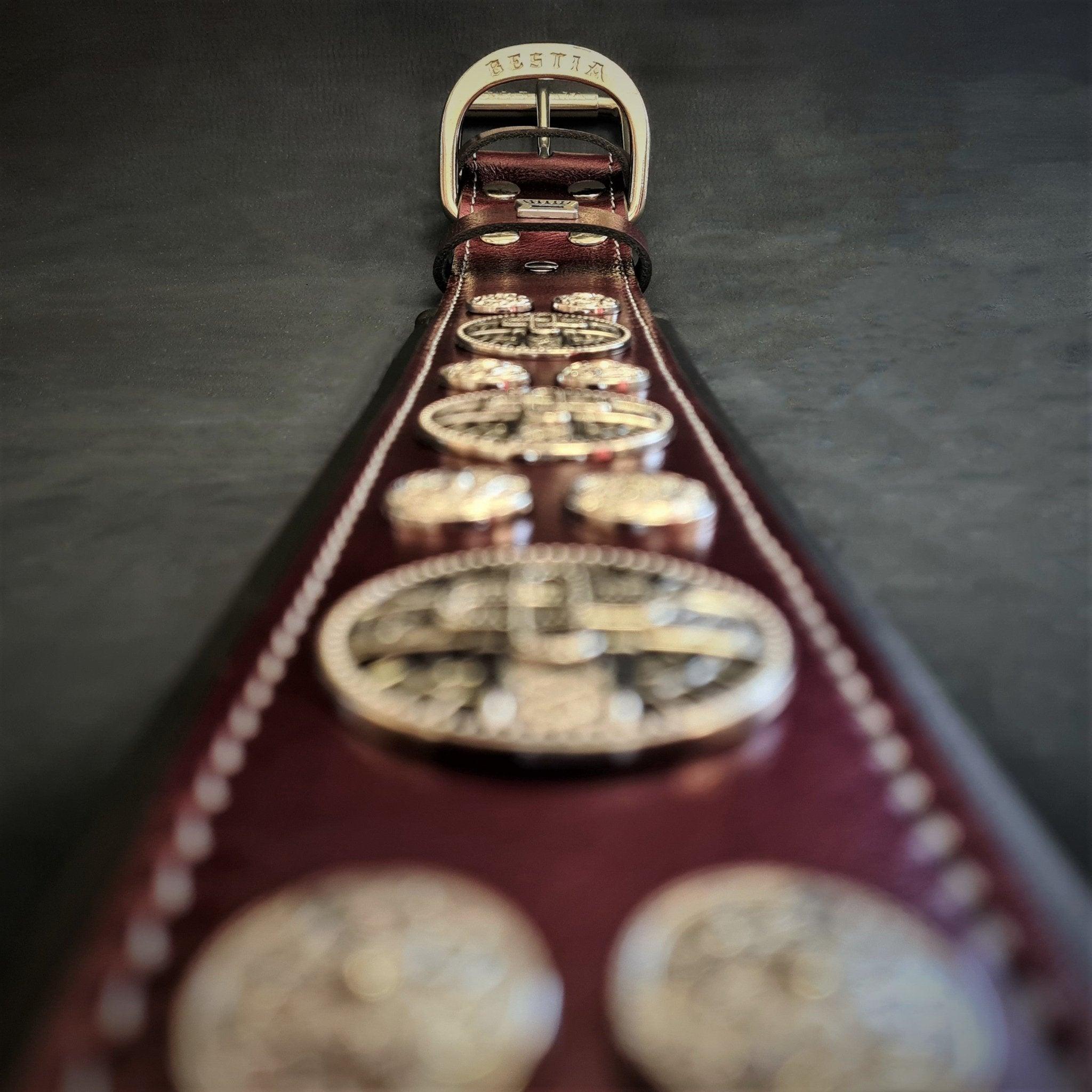 Bestia Obroża "Hektor" Burgundy LIMITED — photo 3