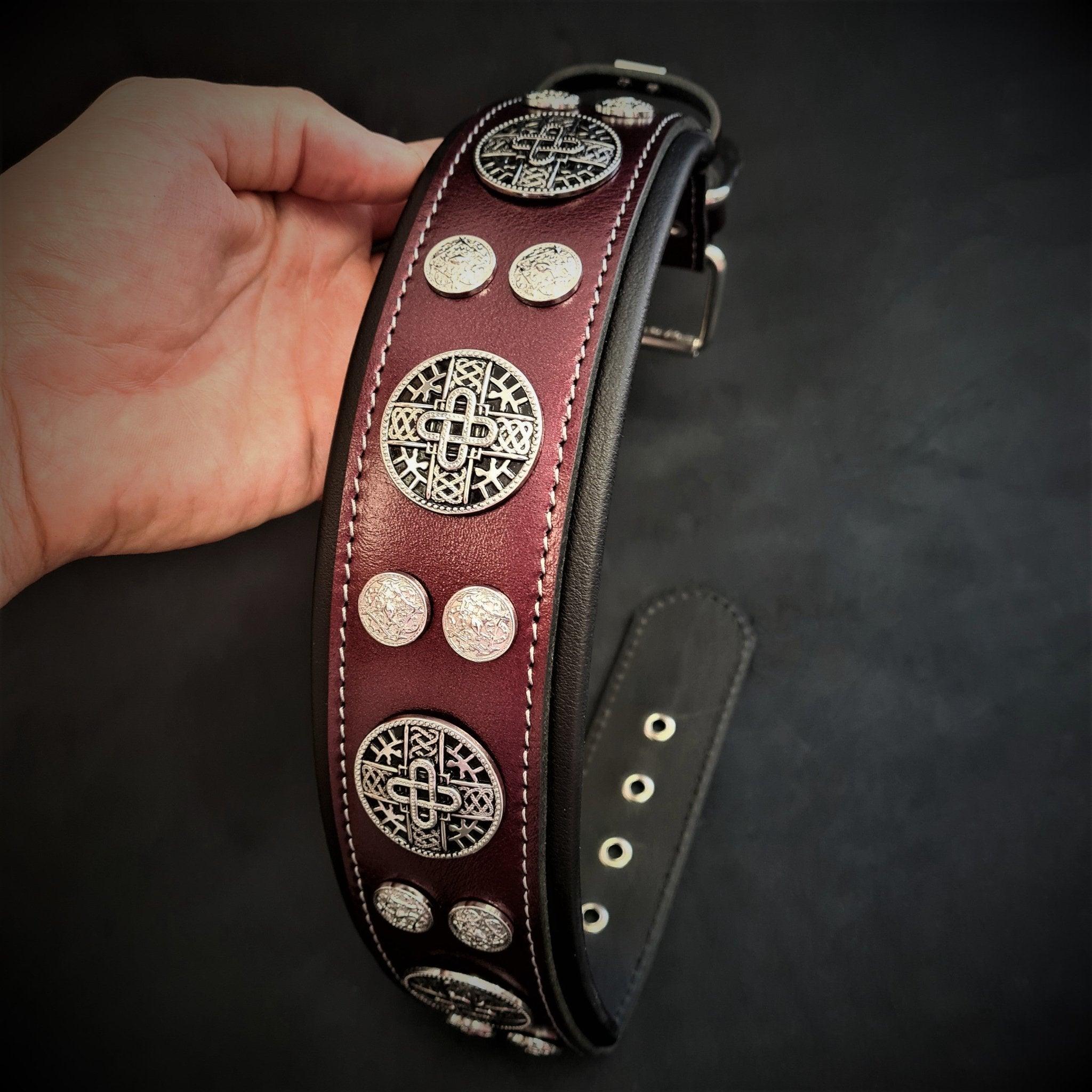Bestia Obroża "Hektor" Burgundy LIMITED — photo 2
