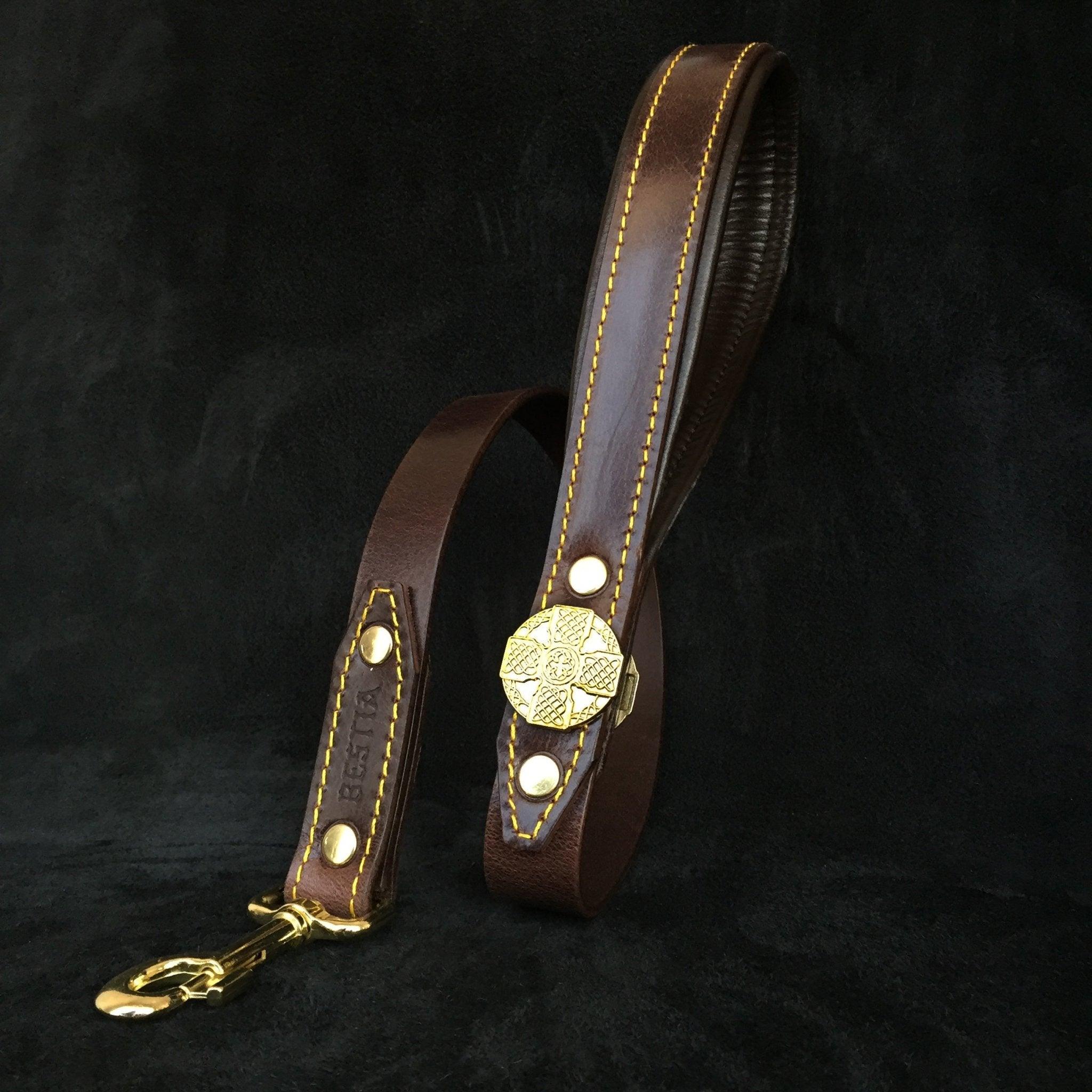 Bestia La laisse marron « Maximus » — Colliers, laisses et harnais — photo 2