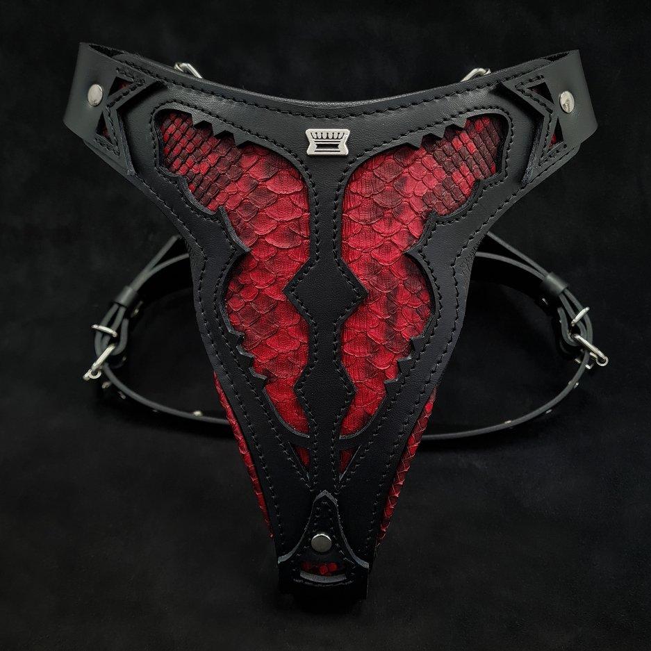 Bestia The ''Red Dragon'' harness — Colliers, laisses et harnais