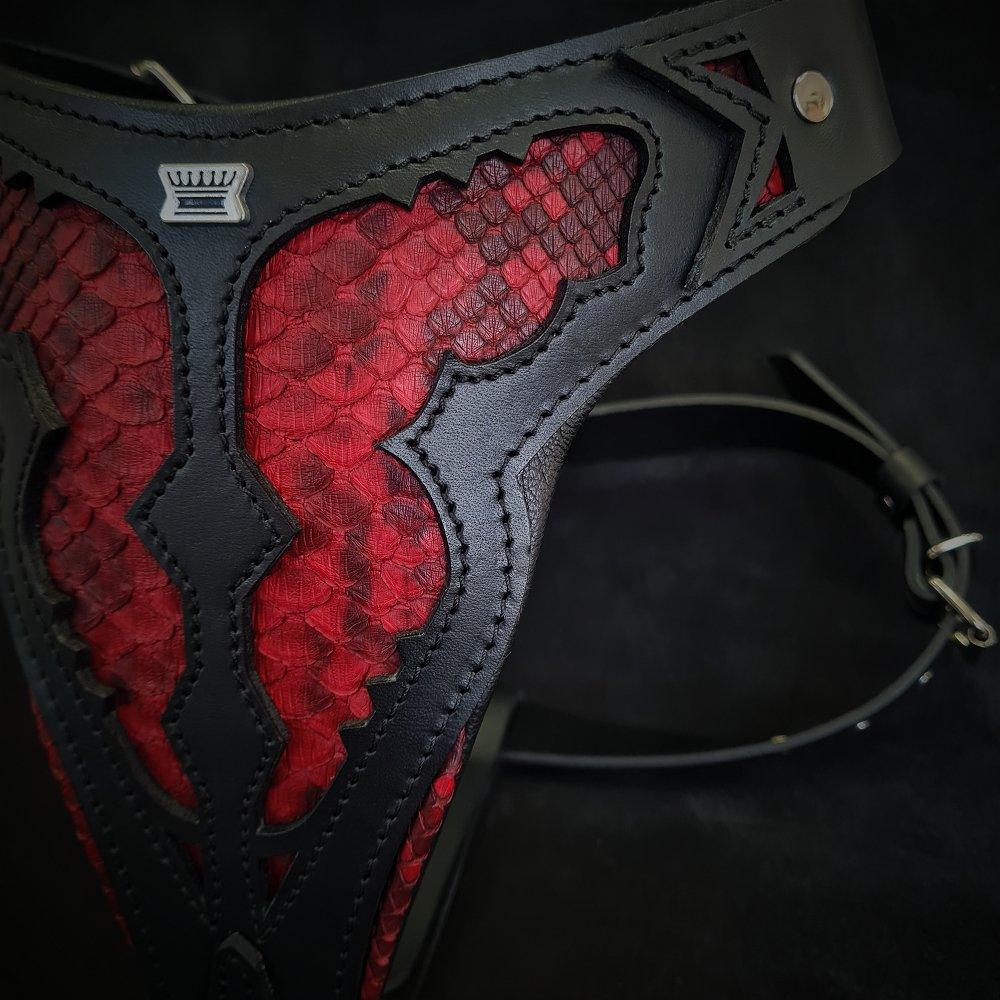 Bestia The ''Red Dragon'' harness — Obroże, smycze i szelki — photo 3