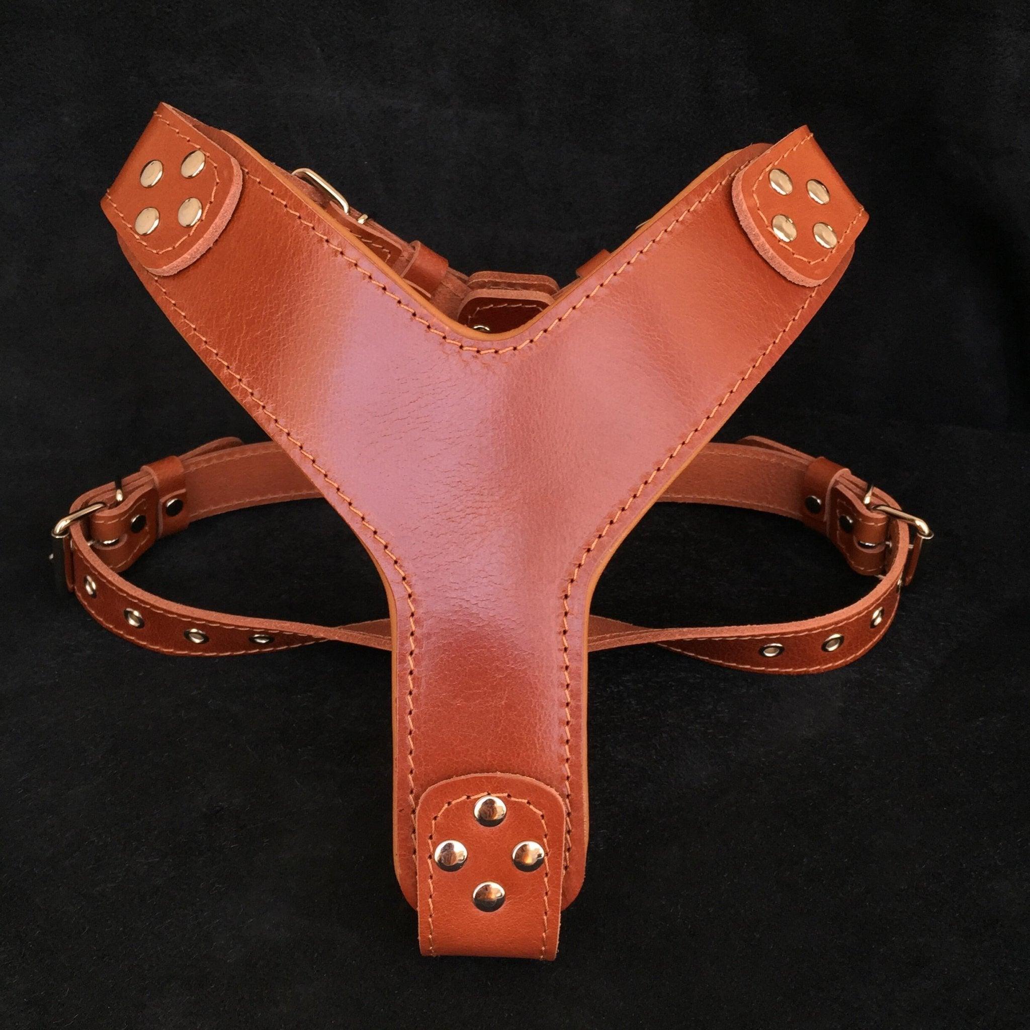 Bestia The ''Style'' harness Brown — Colliers, laisses et harnais